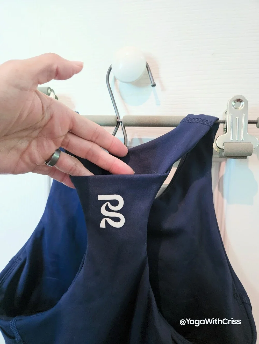 Bandit Stamina race crop top Navy size Small with pockets - Picture 4 of 8